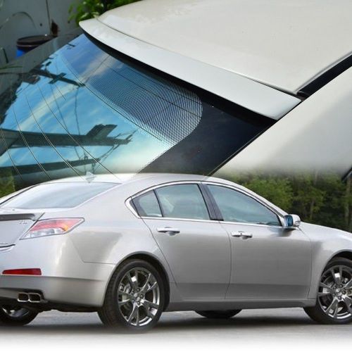 Painted color #nh731p acura tl 4th 2009-2013 sedan 4d rear roof spoiler wing