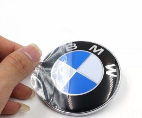 Front hood rear trunk emblem for bmw 82mm roundel logo badge  r5