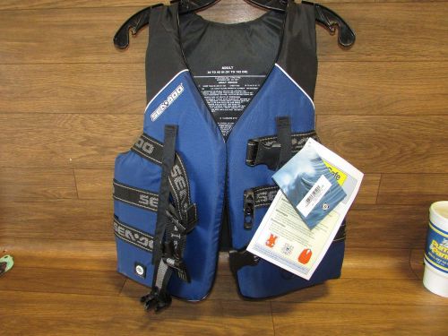 Seadoo jet ski brand new life jacket blue adult medium 2852500680