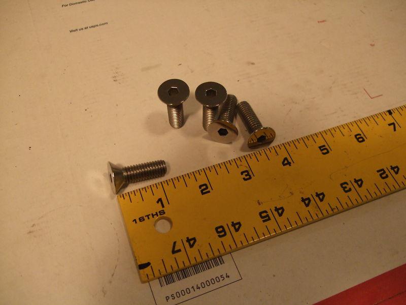 Buy Harley Rear Brake Rotor Bolts Polished Stainless Tapered Allens