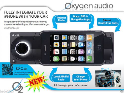 Oxygen audio iphone 4 4s 3g 3gs integrated car boat truck stereo head unit gps