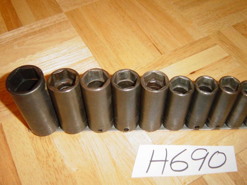 SNAP ON TOOLS 14 PIECE 3/8 DRIVE DEEP METRIC IMPACT SOCKET SET , US $149.99, image 3