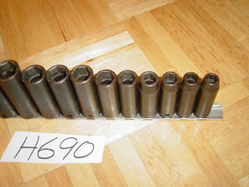 SNAP ON TOOLS 14 PIECE 3/8 DRIVE DEEP METRIC IMPACT SOCKET SET , US $149.99, image 4