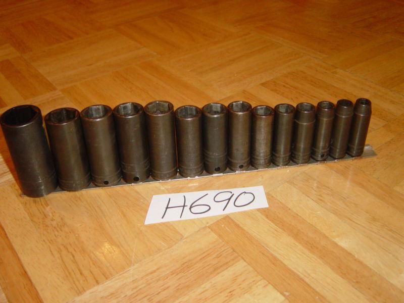 SNAP ON TOOLS 14 PIECE 3/8 DRIVE DEEP METRIC IMPACT SOCKET SET , US $149.99, image 6