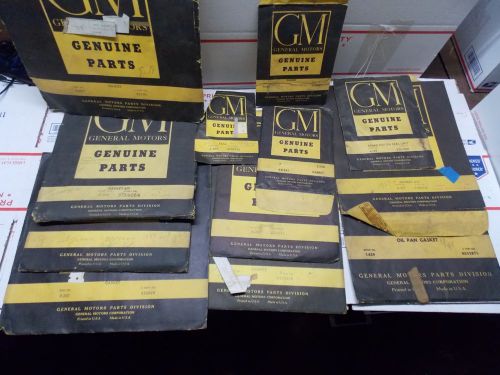 Gm parts lot chevy buick cadillac gaskets old gm nos garage art