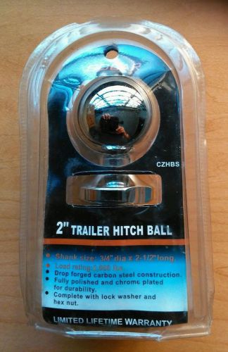 Chrome hitch 2&#034; ball - new - free us shipping