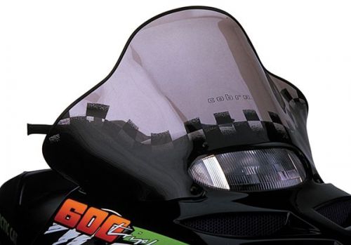 Powermadd cobra windshield 16.5" tint/black checks 12530