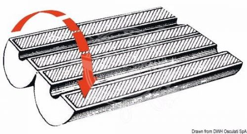 Osculati yacht boat self-adhesive guardrail wire cover protection white 100cm