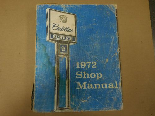 1972 cadillac shop manual