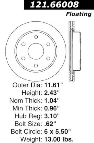 C-tek standard rotor-preferred fits 1988-1991 gmc k1500  c-tek by centric