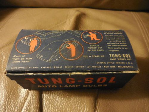 Vintage tung-sol box of 7 auto lamp light bulbs #82  6v-8v 6 c.p. nos