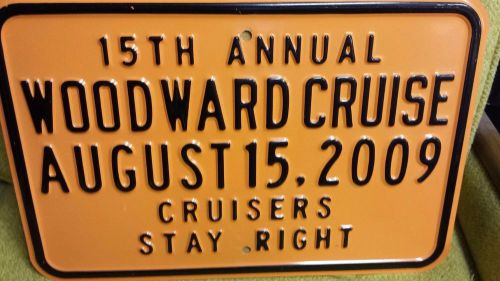 2 METAL STREET SIGNS " WOODWARD  DREAM CRUISE"  2004 & 2009, US $30.00, image 1