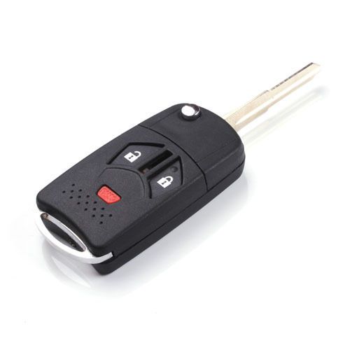 Remote flip car key shell case cover + blade for mitsubishi lancer galant mirage