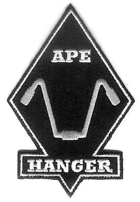 Ape hanger 4 inch diamond patch.chopper. honda victory hd biker. new
