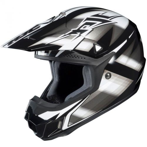 Hjc cl-x6 spectrum mx/offroad helmet black/silver/white 2xl