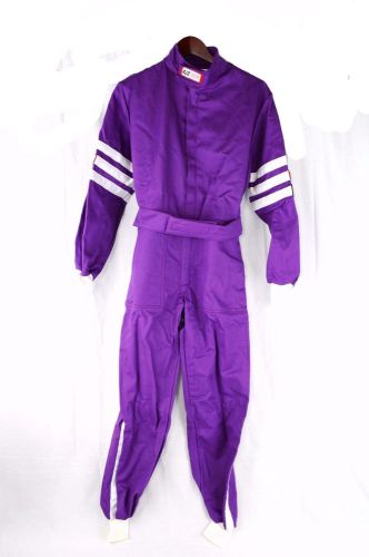 Rjs racing youth jr sfi 3-2a/1 classic 1 pc suit fire suit purple size 8/10