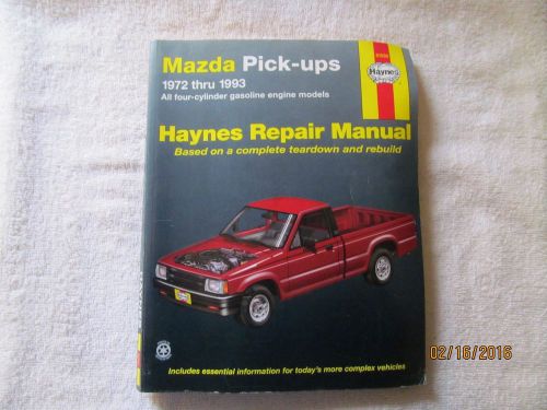 Haynes 61030 mazda pickup 1972-1993 repair manual