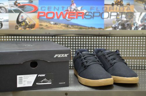 Fox racing casual motion scrub fresh shoes black/black/gum men&#039;s size 9.5