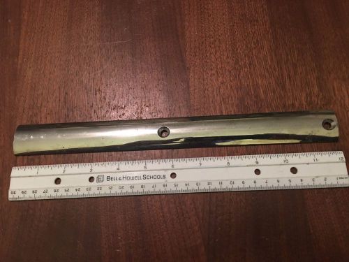 Polished stainless steel 12" x 1-1/4" inch chrome boat deck trim bracket brace