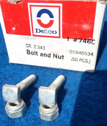 1937 1969 chevy cadillac buick pontiac nos gm delco remy battery bolts # 1846534