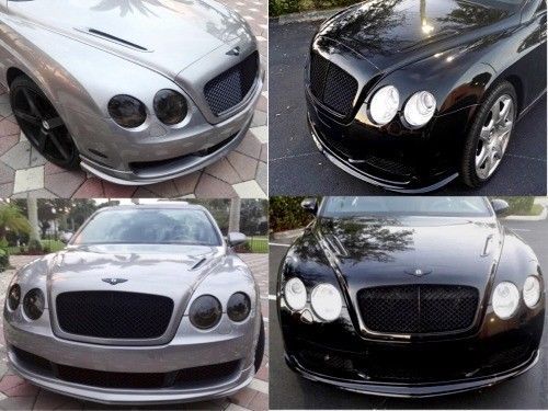 2005-2015 bentley continental gt gtc flying spur- 2pc hood vents (unpainted)