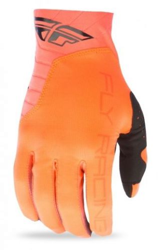 Fly racing pro lite 2017 youth mx/offroad gloves neon orange/black 6