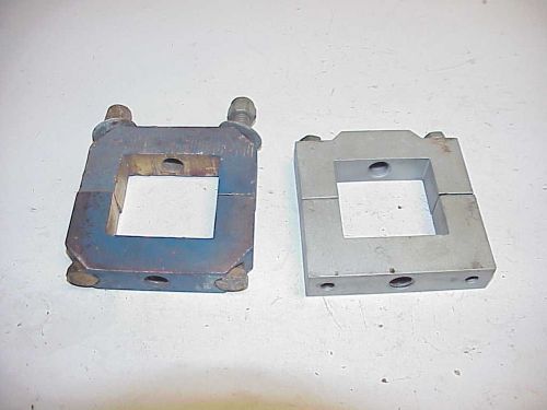 Two aluminum 2" x 2" square weight ballast clamps j15 imca ump wissota