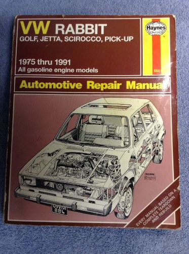 Haynes manual 1975-1991 vw rabbit, golf, scirocco, pick-up