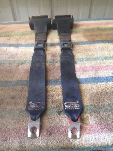 1970-1981 1978 camaro/z28/firebird/trans am rear set black seat belts