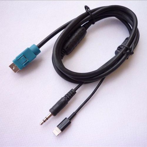 For alpine kce-237b aux input 3.5mm jack audio cable adaptor for iphone 5 6 6s