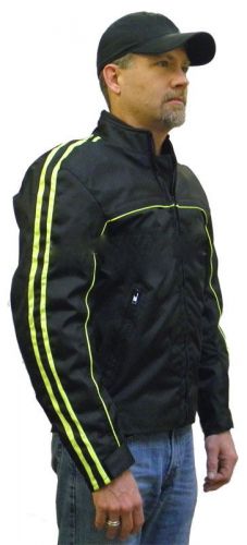 Motorcycles riding cordura jacket ---- removable armour lime green &amp; black