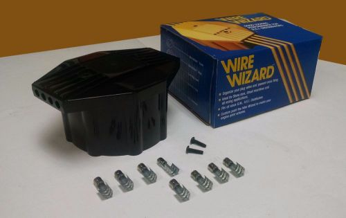Wire wizard spark plug wire holder, organizer, separator, divider, chevy v8 cap