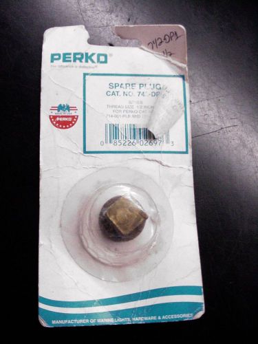 Perko spare 1/2&#034; brass boat plug 742dp1
