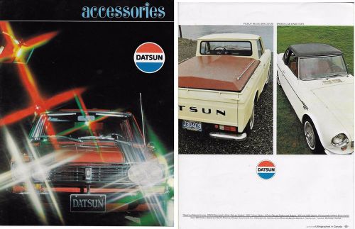 1969 datsun 4 page factory accessories brochure mint original  brochure