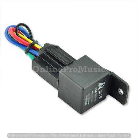 1 pack car auto truck 12v 12 volt dc 40a amp relay &amp; socket spdt 5pin