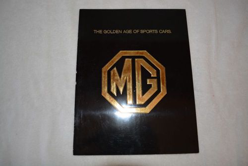 Mg sales brochure, the golden age of sports cars.  1975 mgb, midget