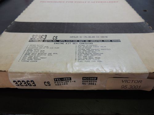 Detroit/iseal/corteco full set gaskets 32363cs fits chrysler 6 170 198 225 cid