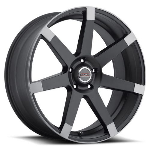 4-new milanni 9042 sultan 24x9.5 6x135 +25mm matte black wheels rims