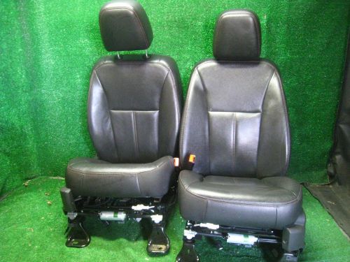 2011 ford edge limited front oem leather heated bucket seats black