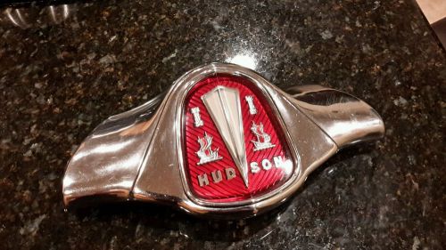 1951 hudson hornet wasp ? front grill chrome light up emblem very nice original