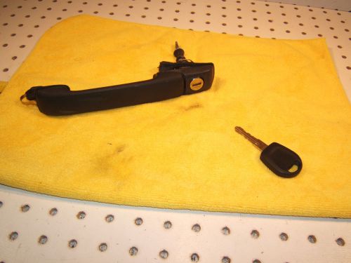 Vw 96 jetta gls front left driver us black door 1 handle &amp; working non oem 1 key