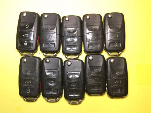 Lot of 10 volkswagen flip key keyless remotes