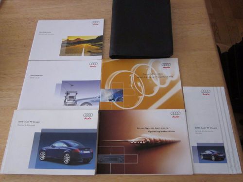 2005 audi tt coupe owner manual with case oem owners