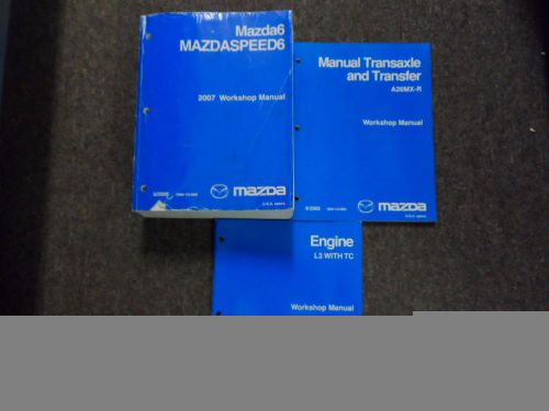 2007 mazda6 mazdaspeed6 service repair shop manual 3 volume set factory oem x