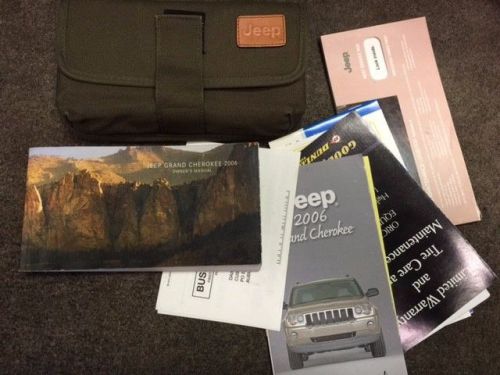 Oem 06 2006 jeep grand cherokee all models owner&#039;s manual book set with case