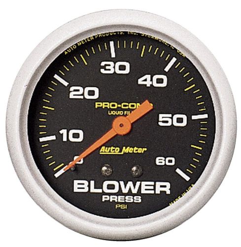 Autometer 5403 pro-comp liquid-filled mechanical blower pressure gauge