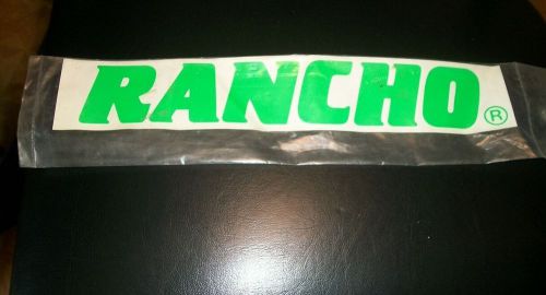 Rancho shocks,rancho 845-2, hot green decal,11" inch,discontinued,nos