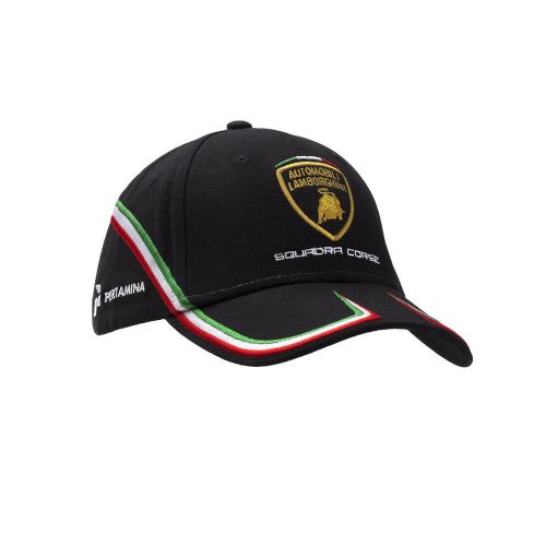 Lamborghini squadra corse baseball cap in black