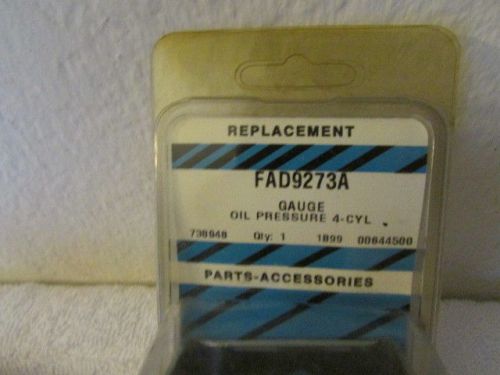 New oil pressure gauge