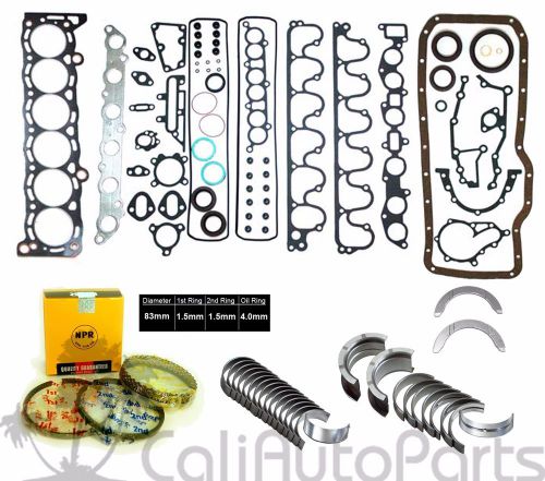 85-88 toyota supra cressida 2.8l dohc 12v 5mge l6 full set *engine re-ring kit*